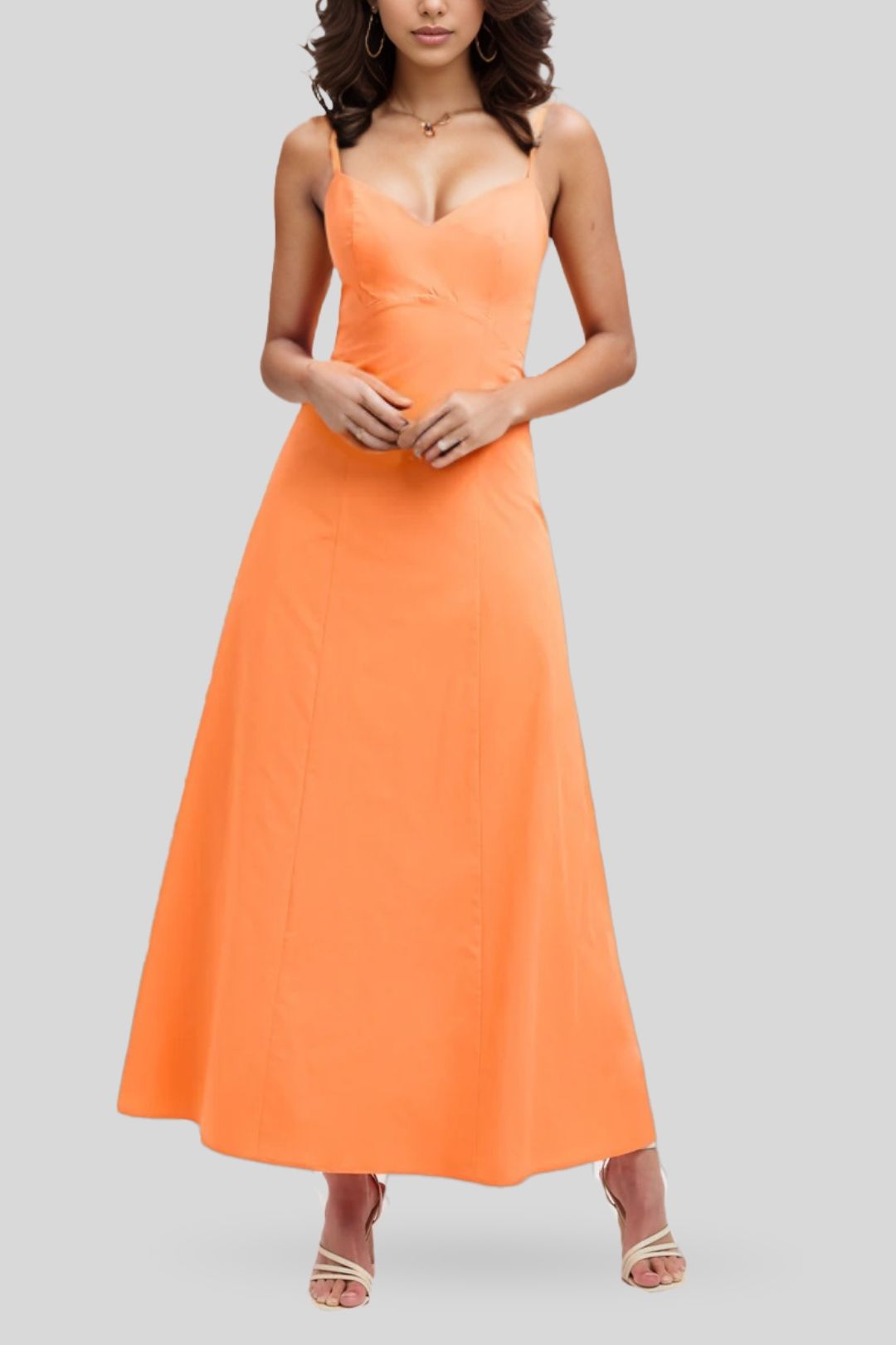 Hire Maguy Maxi Dress inTangerine Kookai GlamCorner