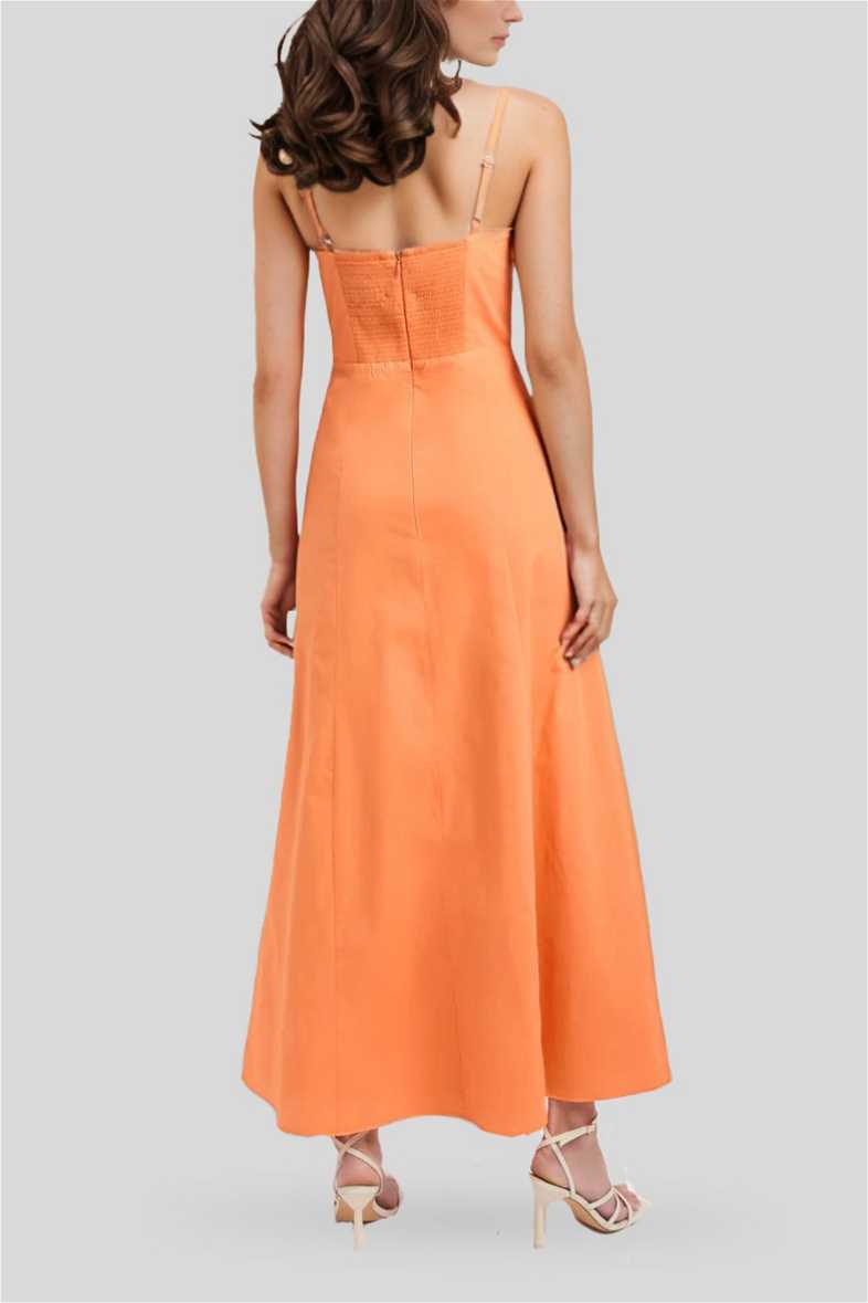 Hire Maguy Maxi Dress inTangerine | Kookai | GlamCorner