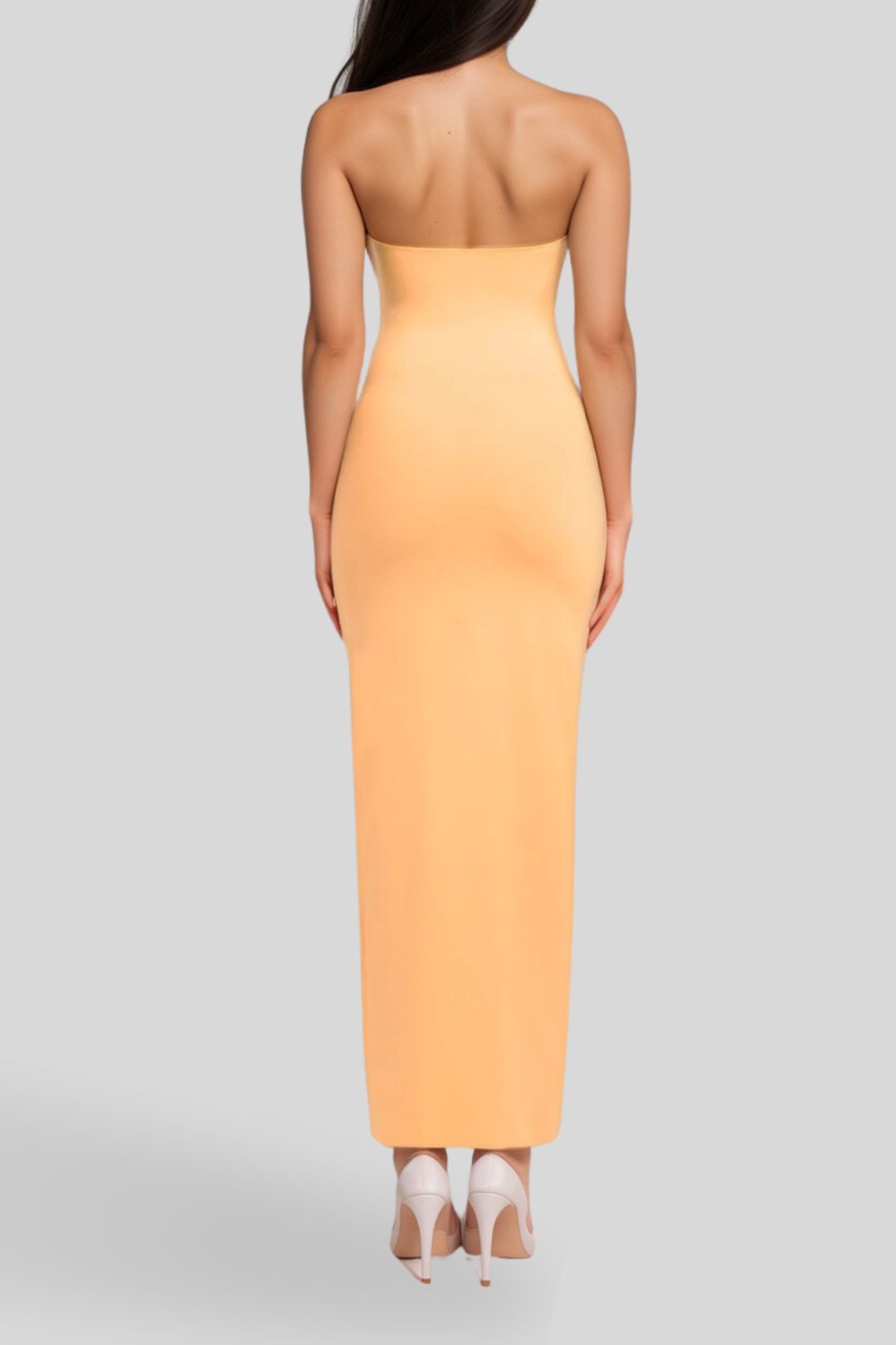 Hire Stella Halter Maxi Dress in Papaya Sorbet Kookai GlamCorner