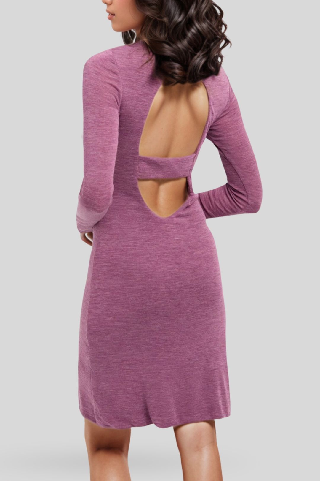 Kookai	Tarryn Mini Dress Wineberry Marle Cutout