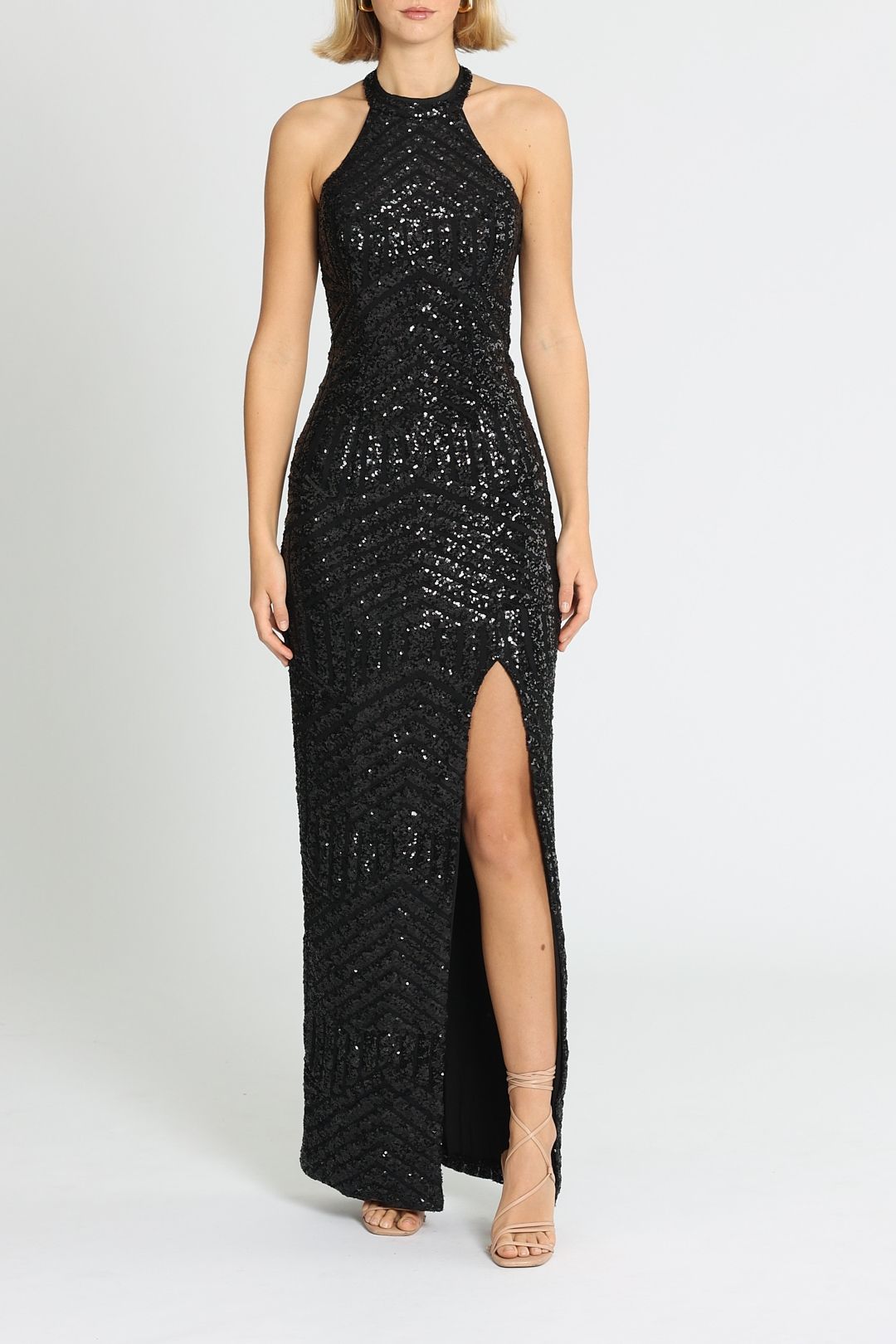 Aje sienna dress black shop