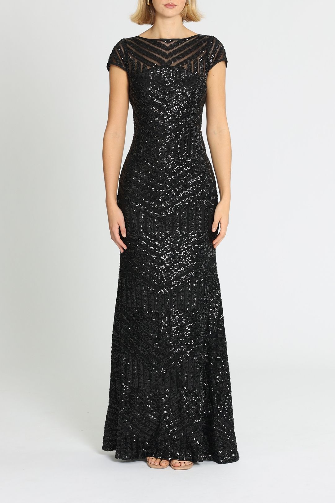 L'Amour Grace Gown Black Floor Length