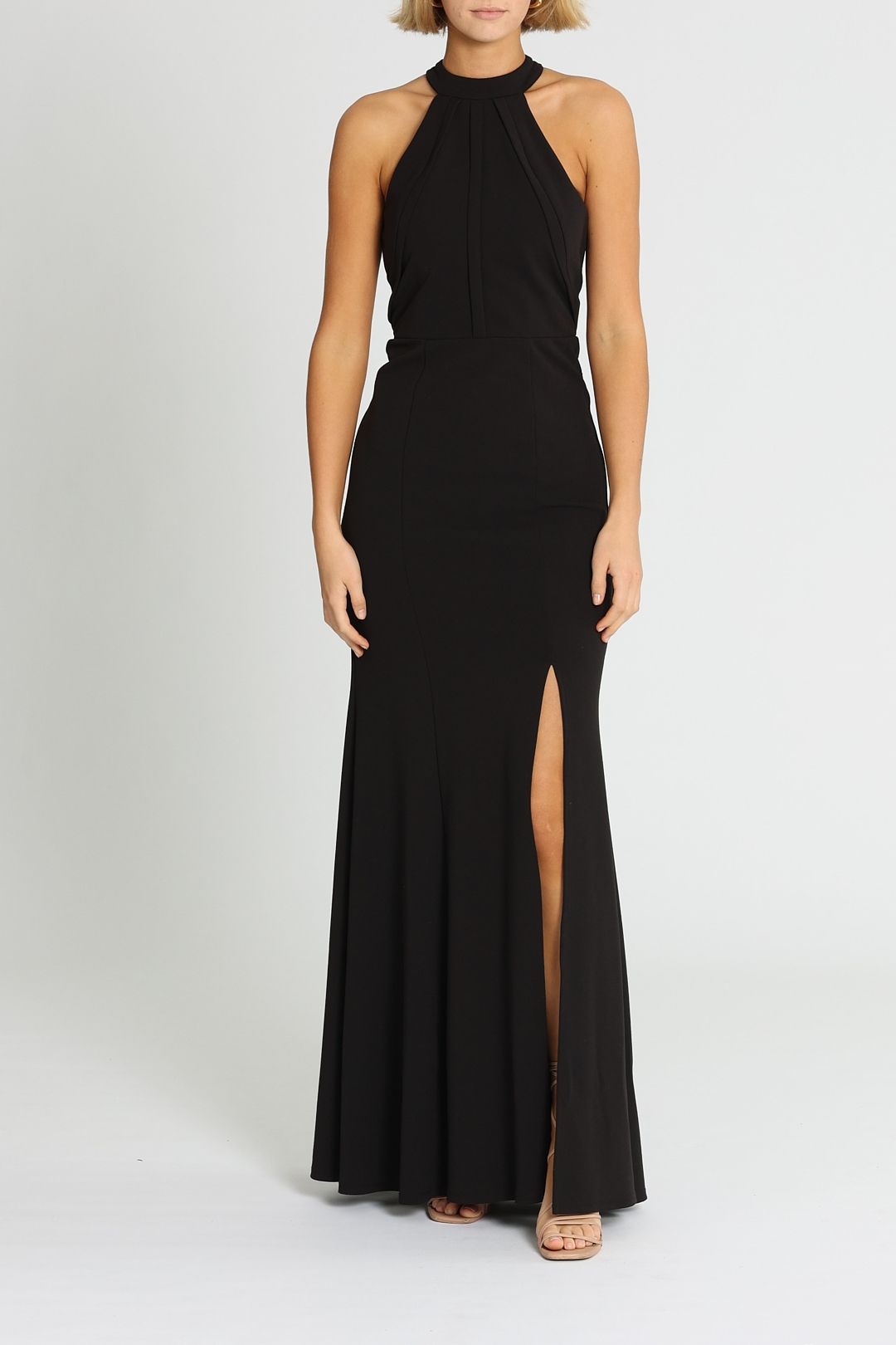 High neck scuba dress hot sale