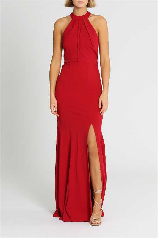 slim fit dress slacks ARABELLA V Front A Line Shimmer Glitter Prom & Formal Dress main image 0