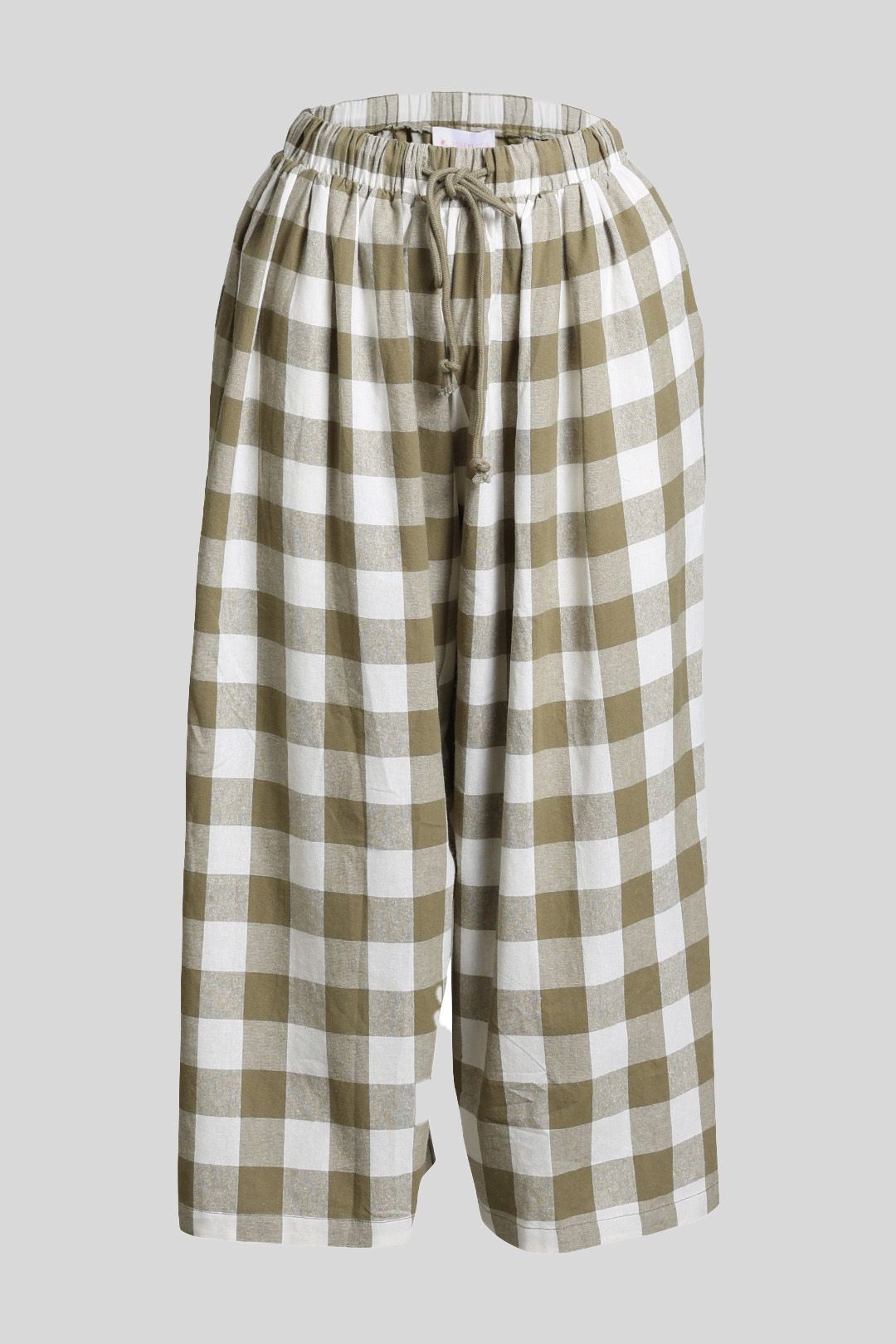 La Boheme Girls Green Gingham Print Eddie Culottes