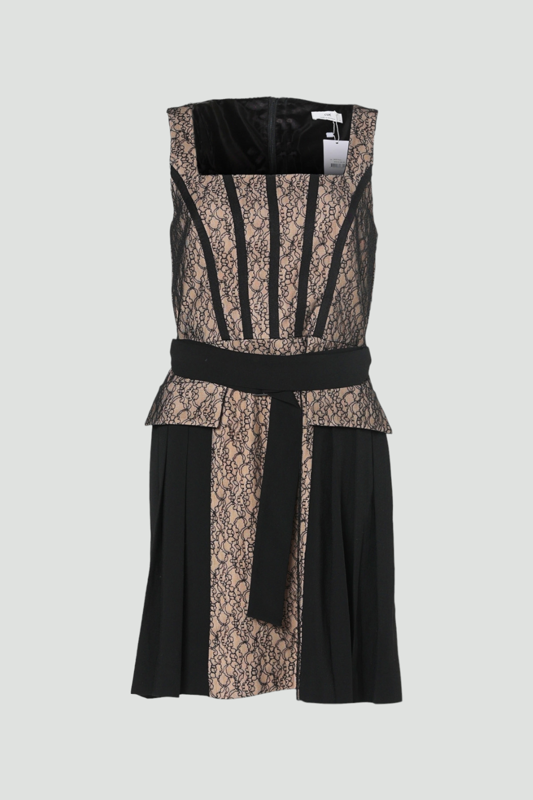 Buy Black and Beige Lace Dress | Cue | GlamCorner