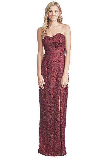 Lana Berry Lace Gown by Langhem for Rent GlamCorner