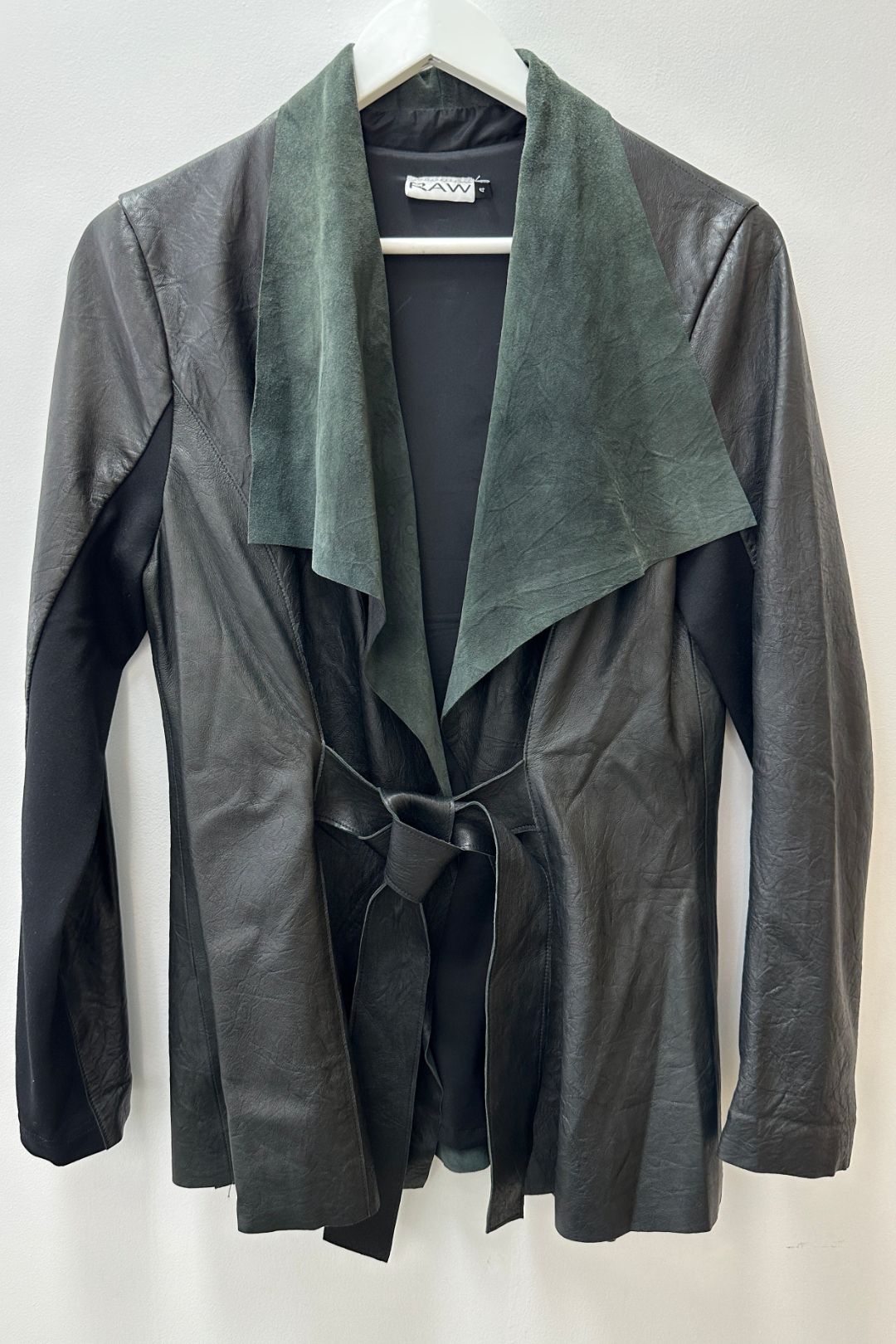 RAW Leather Jacket in Black