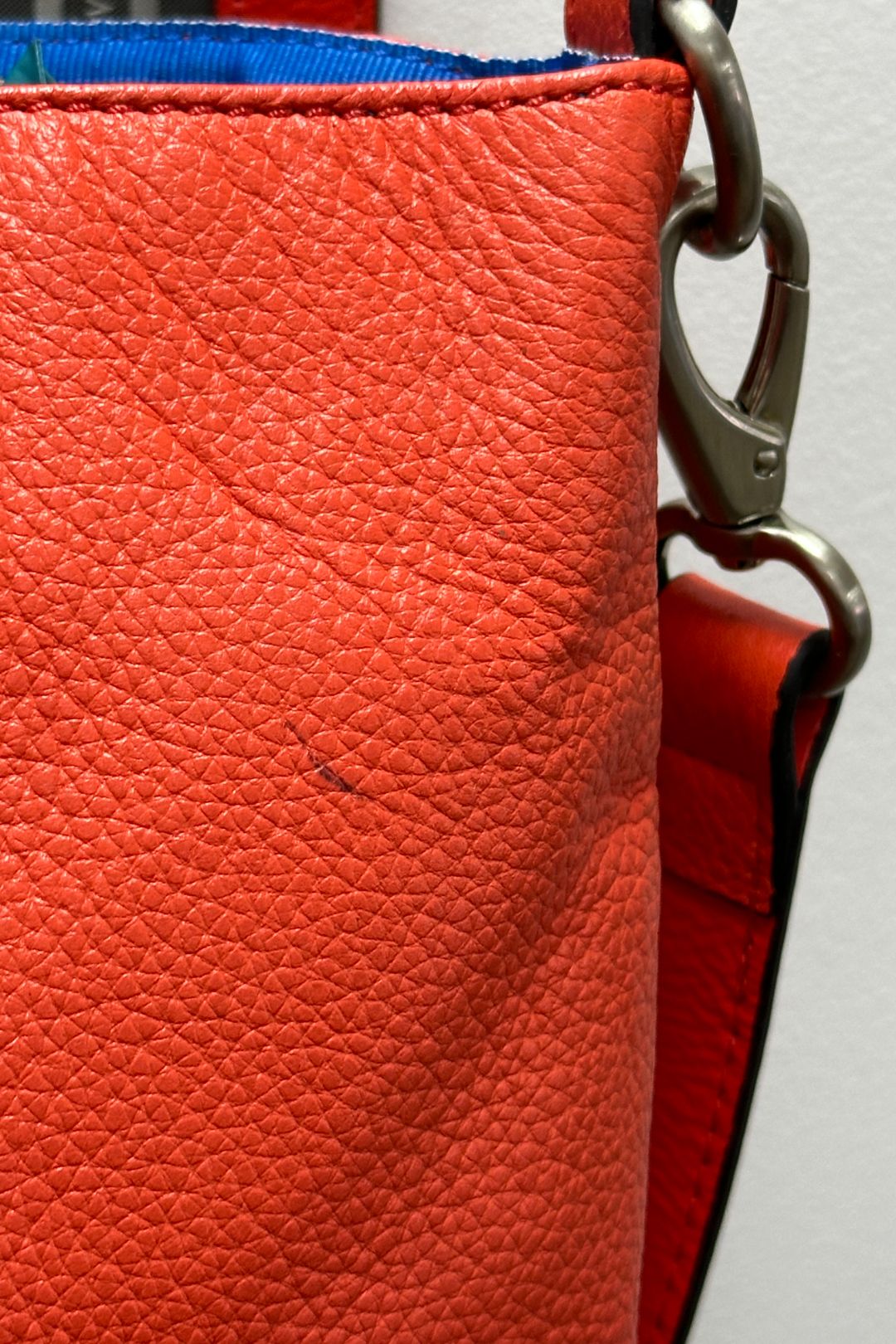 Orange satchel handbag clearance