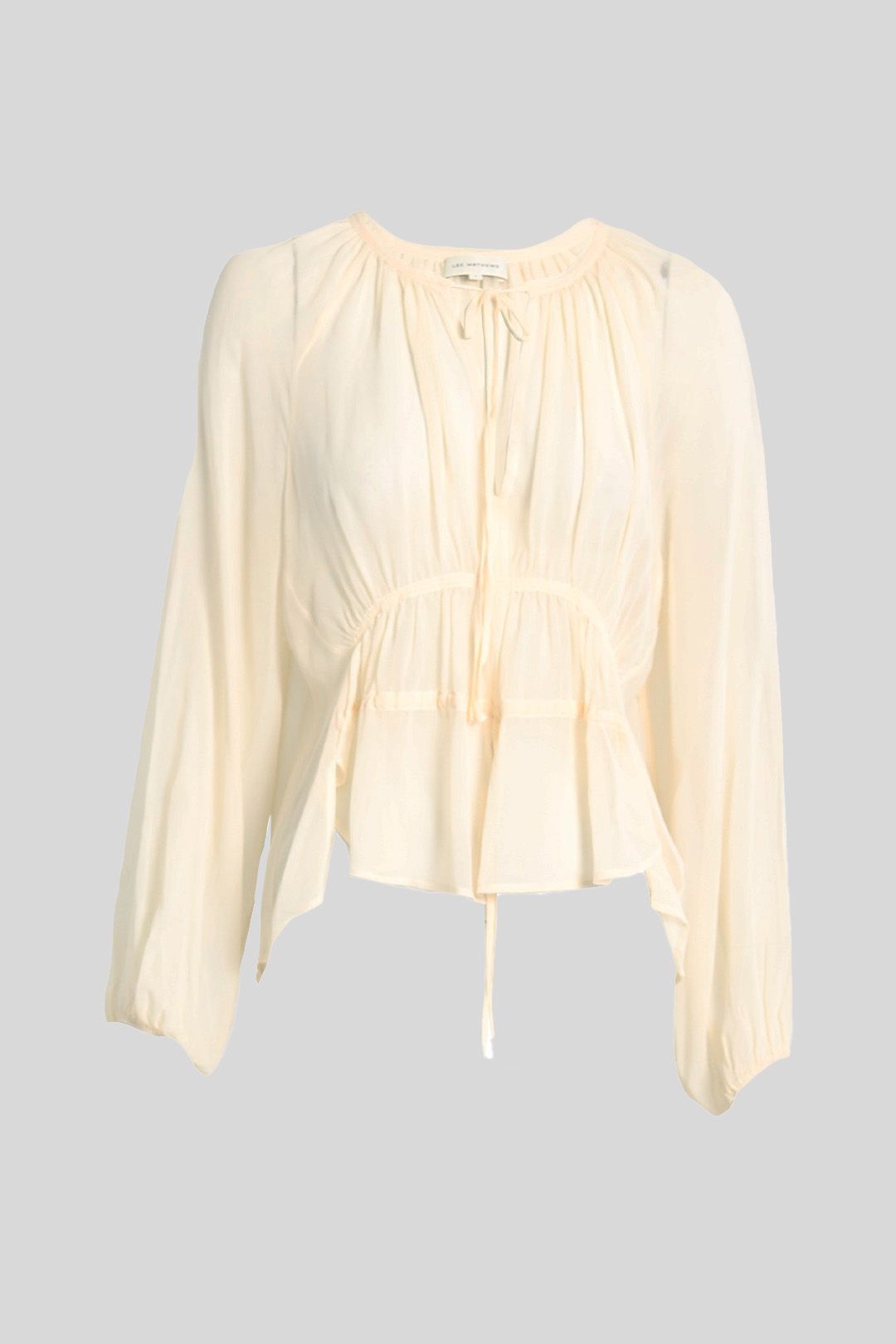 OHOTORO Hill Puff Blouse cream トップス OHOTORO Hill Puff Blouse