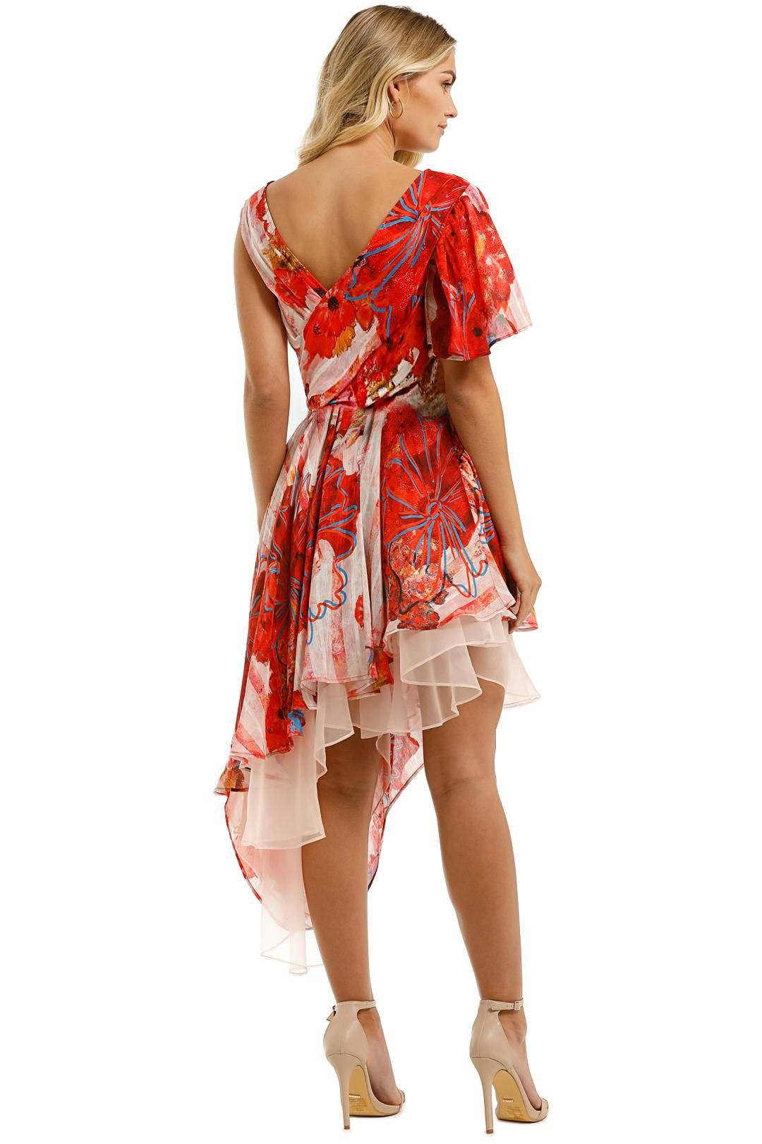 Leo-and-Lin-Blossom-Silk-Linen-Dress-Red-Floral-Print