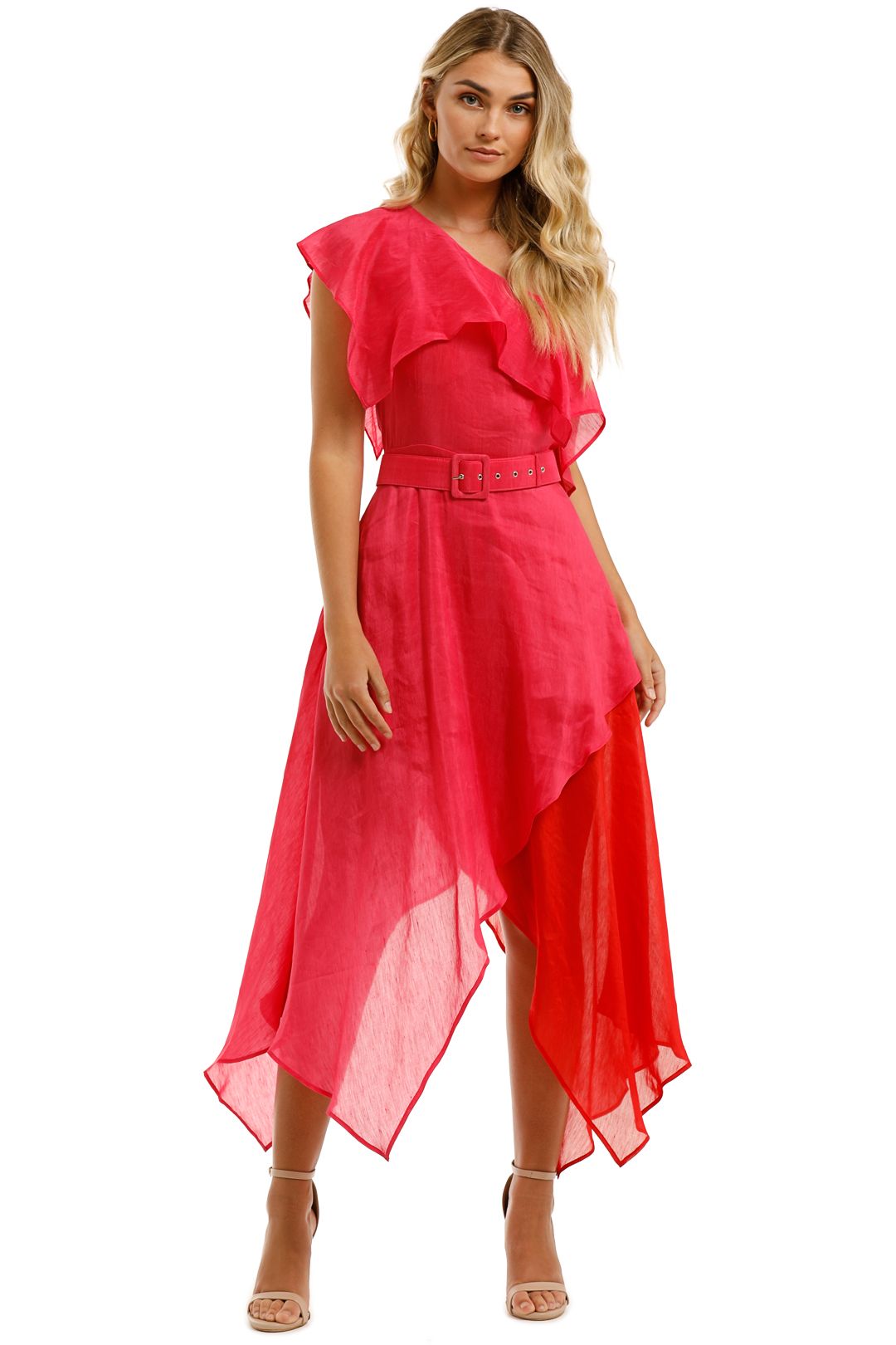 Passionate Silk Linen Handkerchief Dress