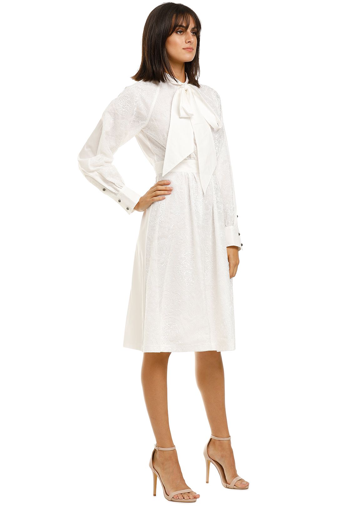 Leo-and-Lin-Serenity-Lace-Shirt-Dress-White-Side