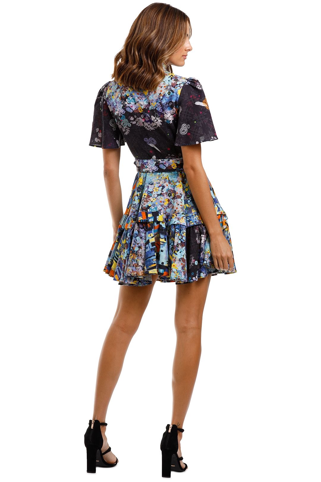 Hire Flower Garden Short Dress | LEO LIN | GlamCorner
