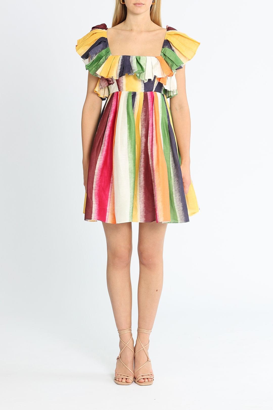 LEO LIN Fortune Stripe Tie Back Dress