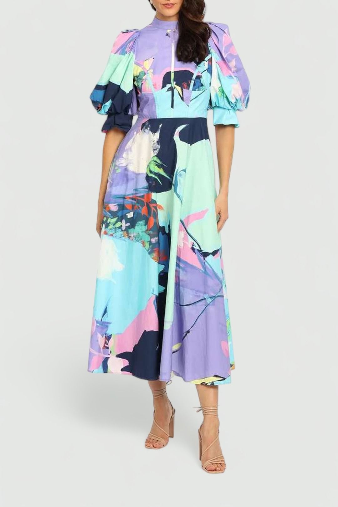 LEO LIN Illusory Cotton Dress