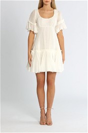 Leo Lin Luminous Mini Dress White