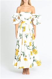 LEO LIN Marguerite Blanche Puff Dress