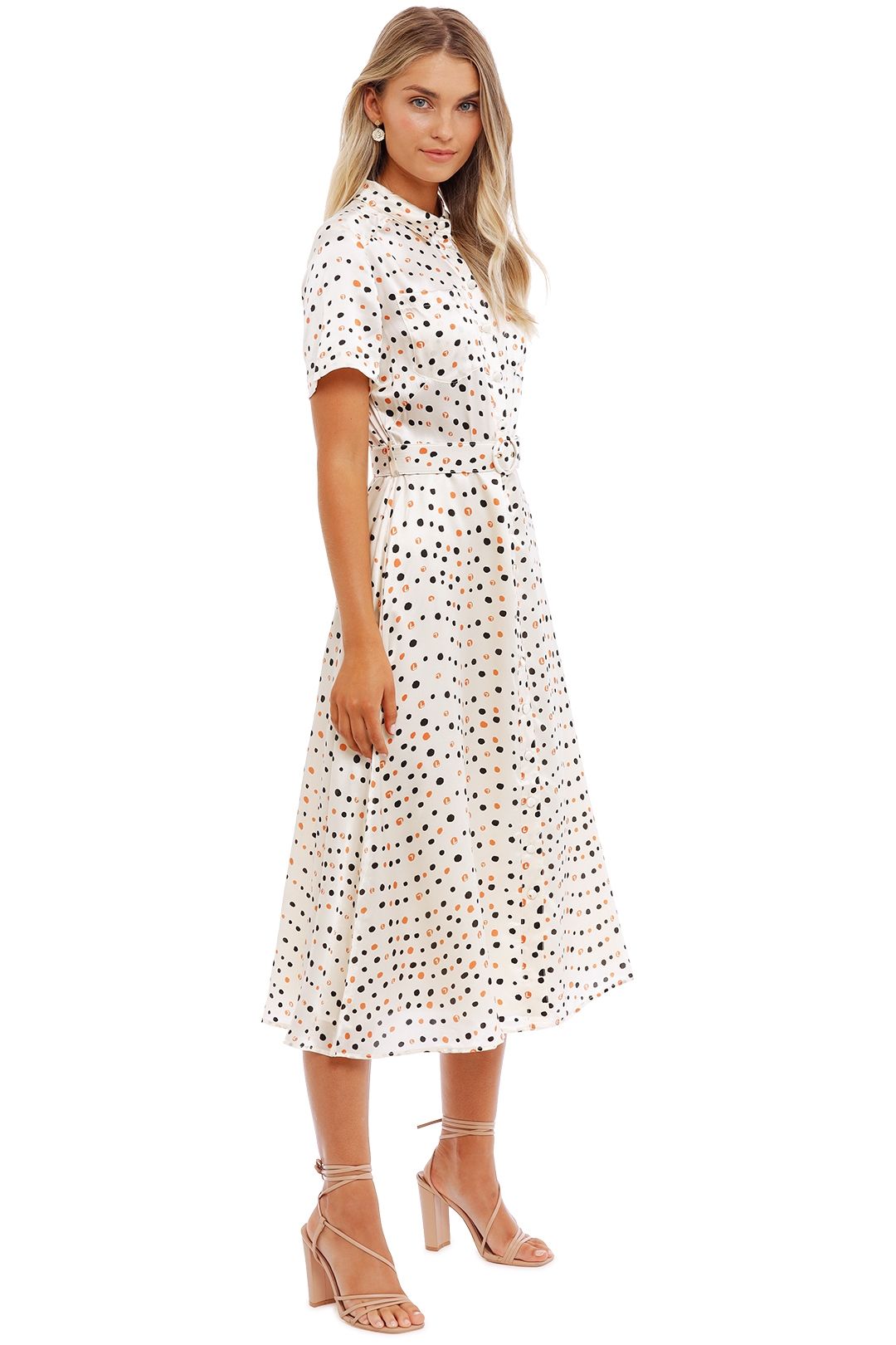 chinese dress ladies Aubrey Appliqu Shirt Midi Dress