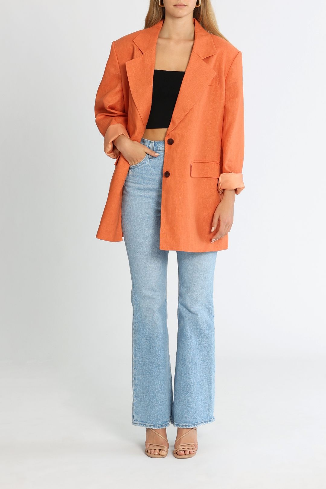 Hire The Faun Blazer in Amber LEO LIN GlamCorner