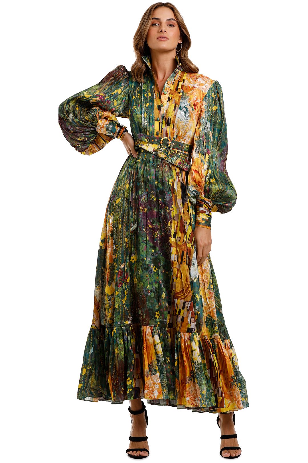 Buy Queen Bee Colorful Tiered Maxi Dress Mackenzie Mode GlamCorner