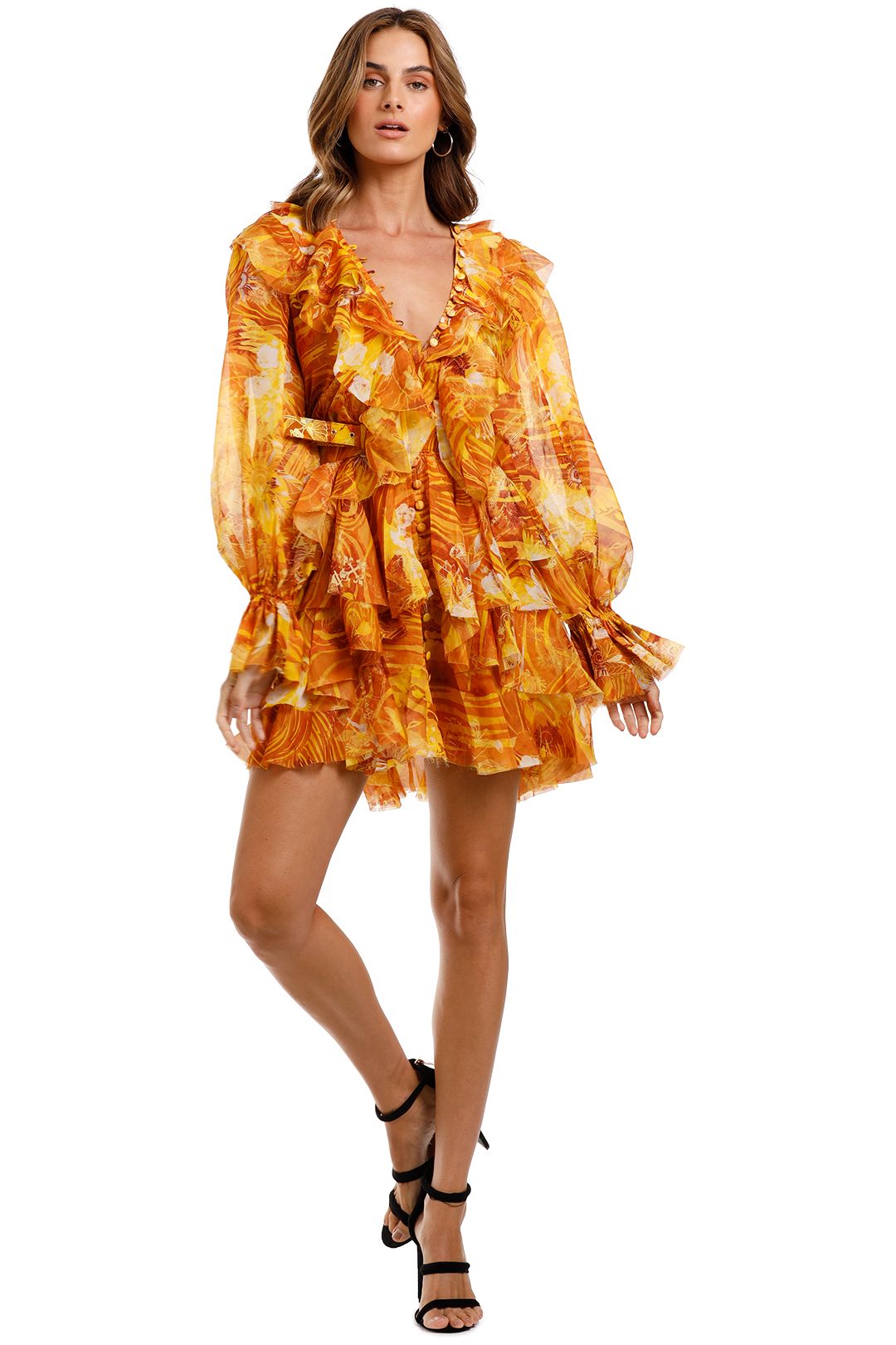 chinese dress ladies Brigitte Mini Dress US6 / Sunshine