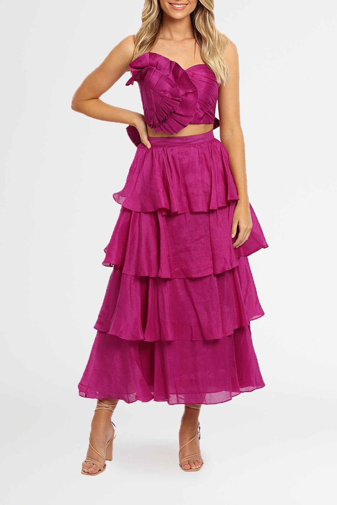 chinese dress ladies Leo Lin Rosario Applique Floral Bustier Mini Dress – ABC Dress Hire
