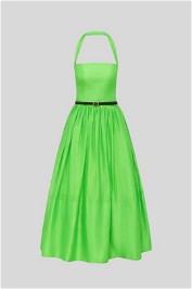 LEO LIN - Citron Linen Maxi Dress
