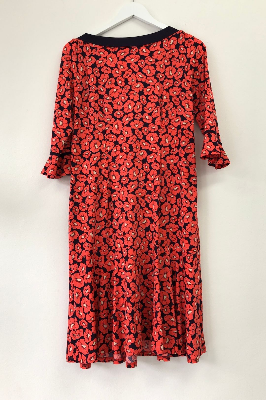 Leona Edmiston - Floral Red Pattern Shift Dress