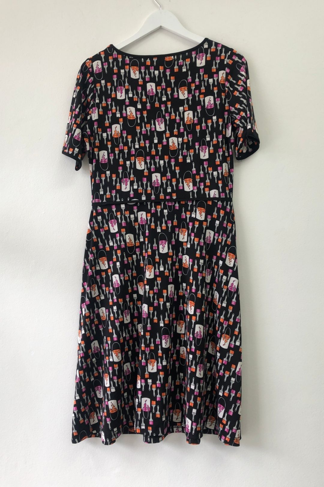 Leona Edmiston - Keyhole Black Paint Dress