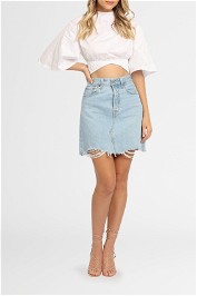 Levi's Deconstructed Iconic Skirt