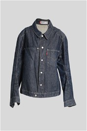 Levi's Long Sleeve Denim Jacket in Dark Blue