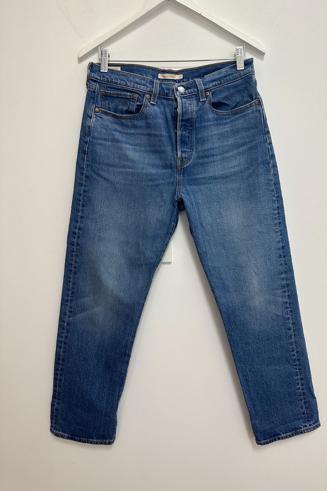 Levi's Wedgie Straight Mid Rise Denim