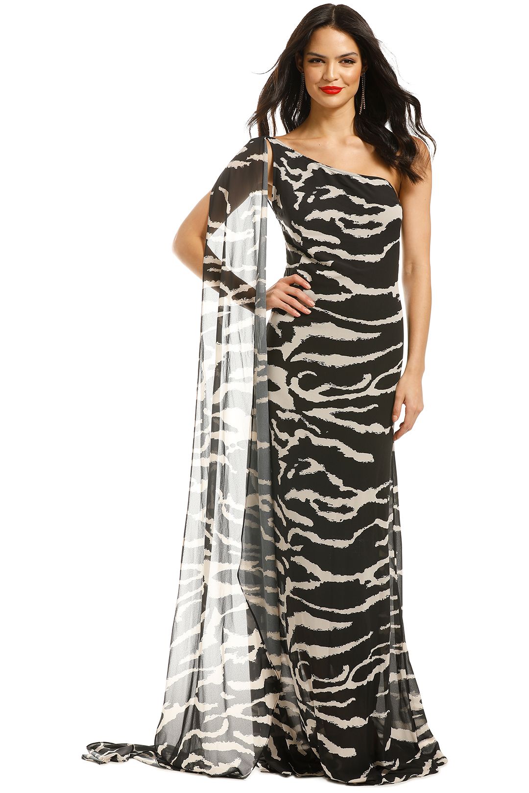 Lexi-Zola-Dress-Black-Ivory-Front