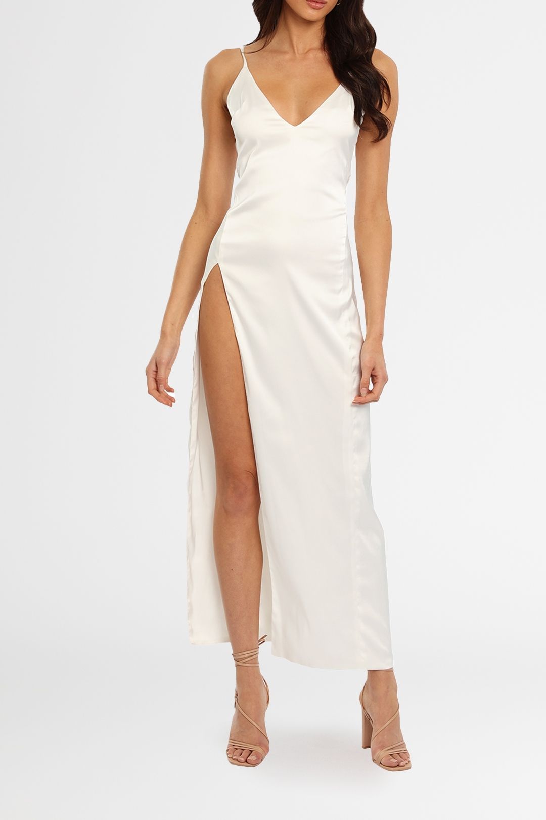 Lexi Akasa Dress White maxi