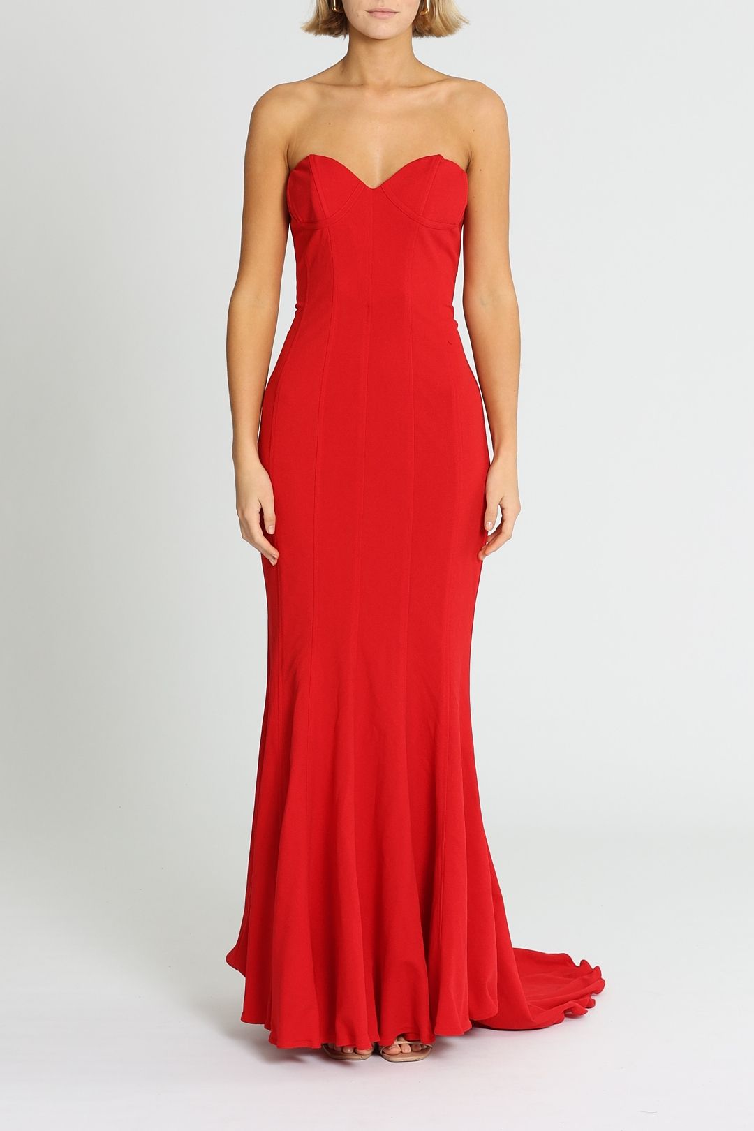 Lexi Sahar Dress Red Floor Length