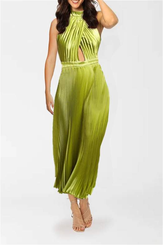 Hire Renaissance Split Gown - Green | Lidee | GlamCorner
