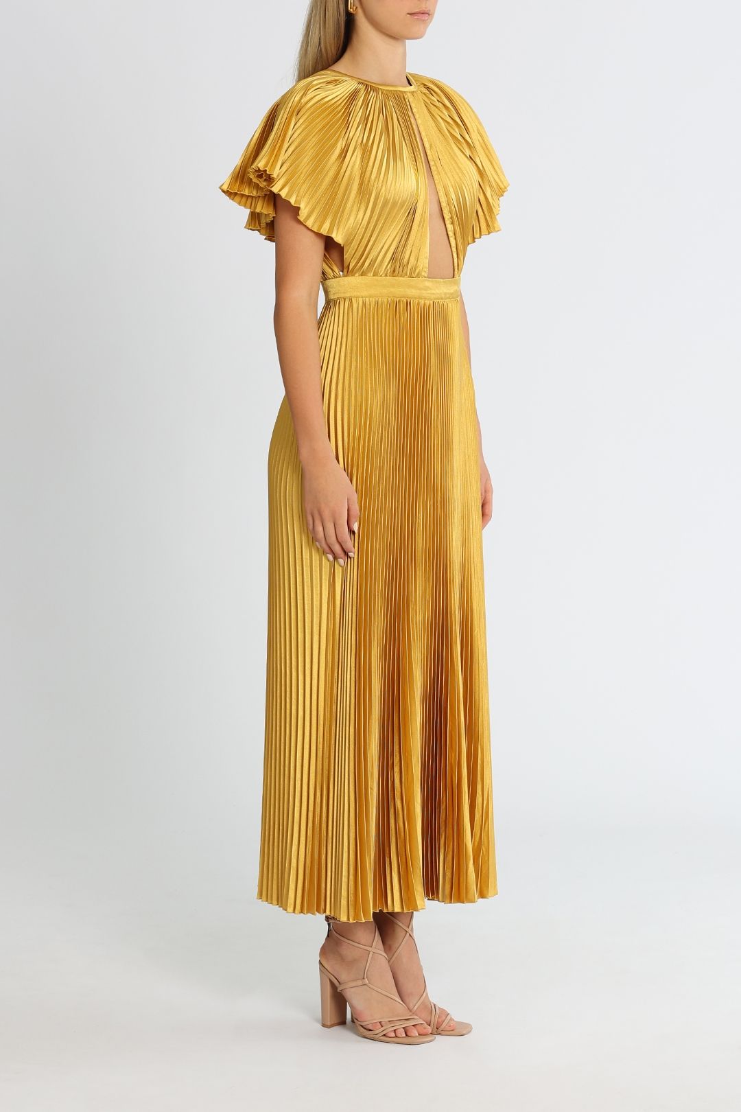Lidee Theatre Gown Marigold Pleated