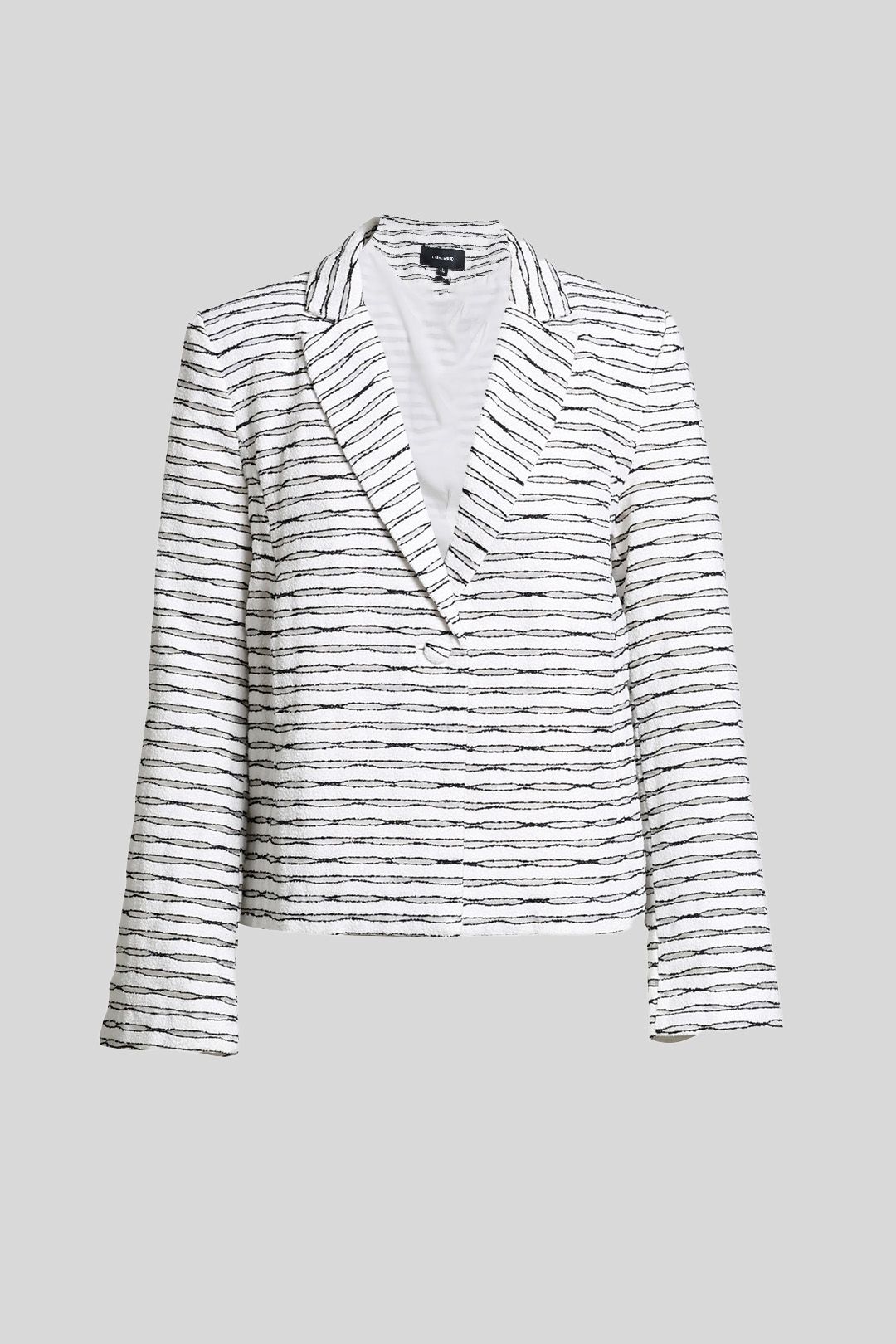 Horizontal striped blazer store