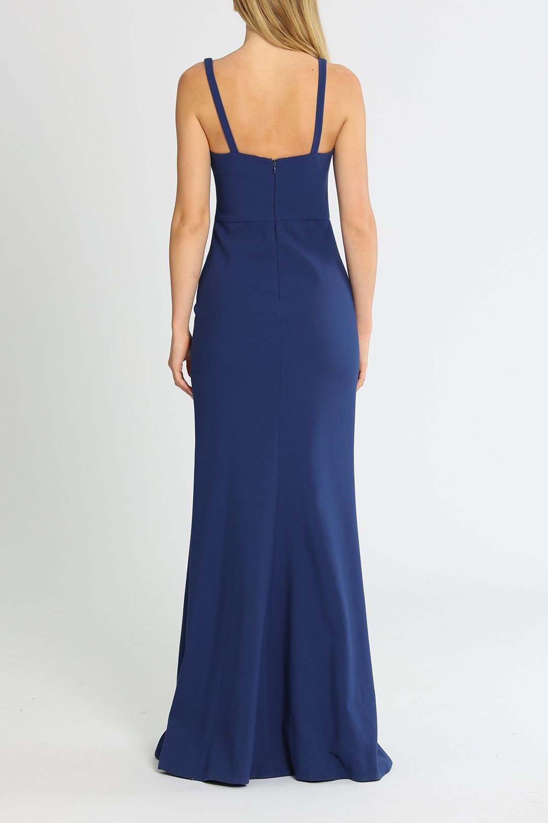 Likely NYC Constance Gown Navy Sleeveless