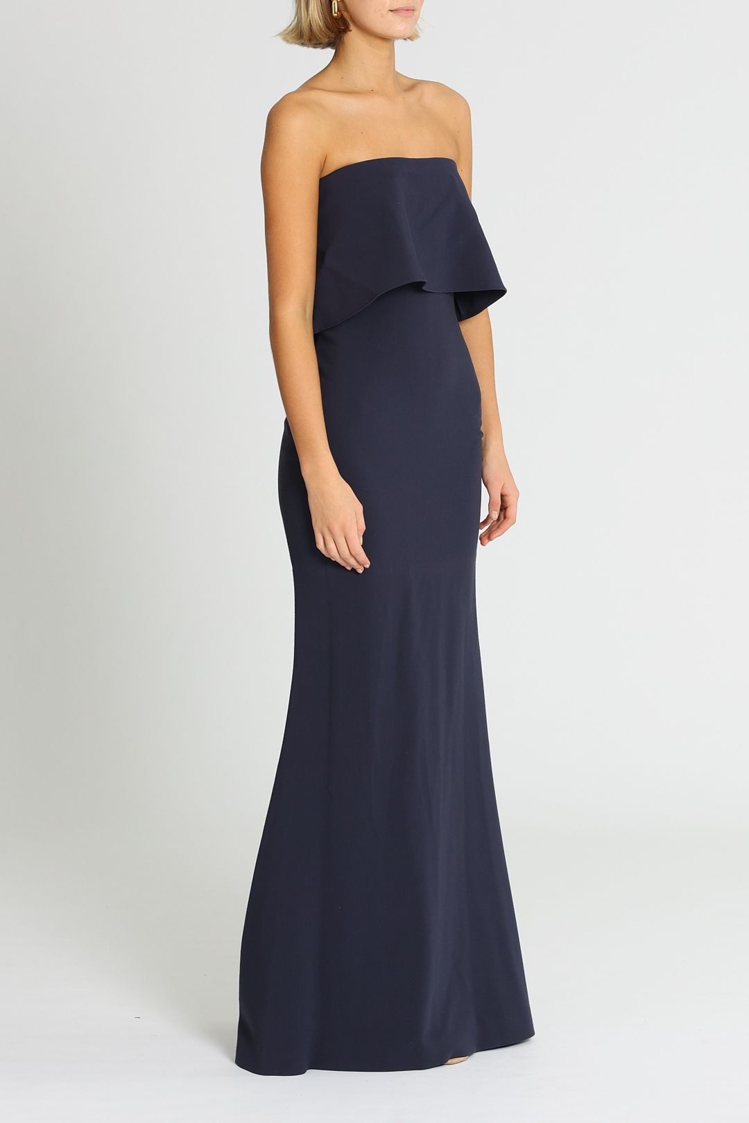 Likely NYC Driggs Gown Navy Strapless