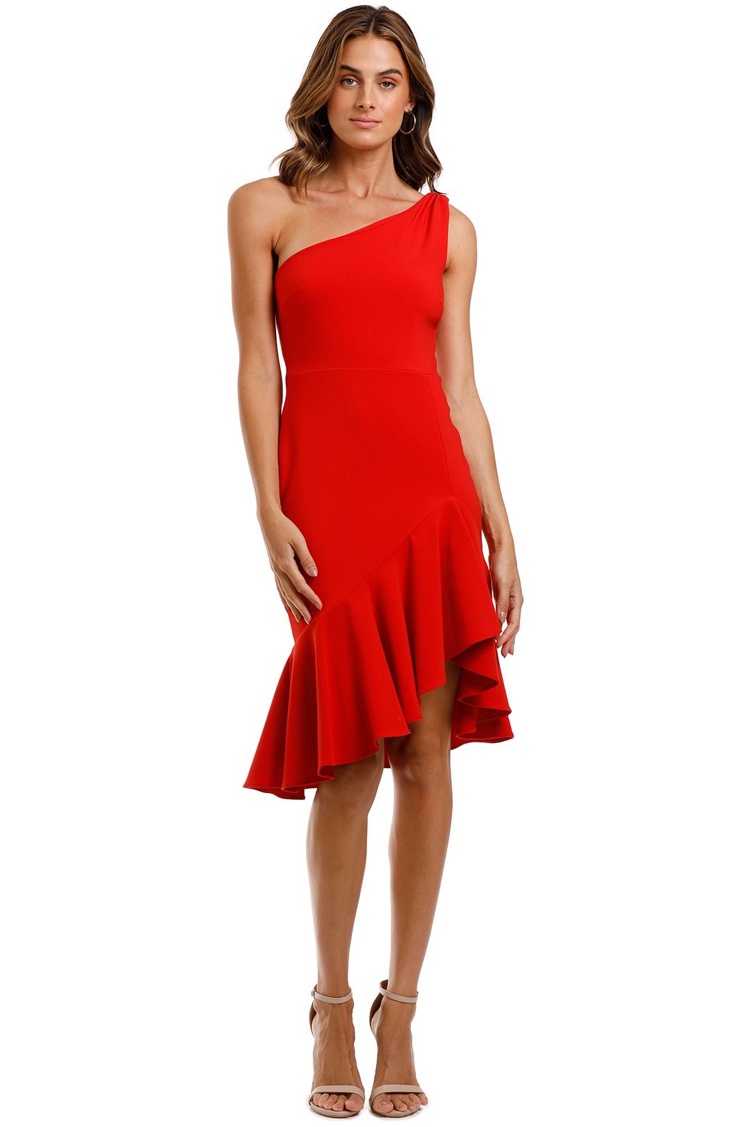 Hire Rollins Dress in Red Likely NYC GlamCorner