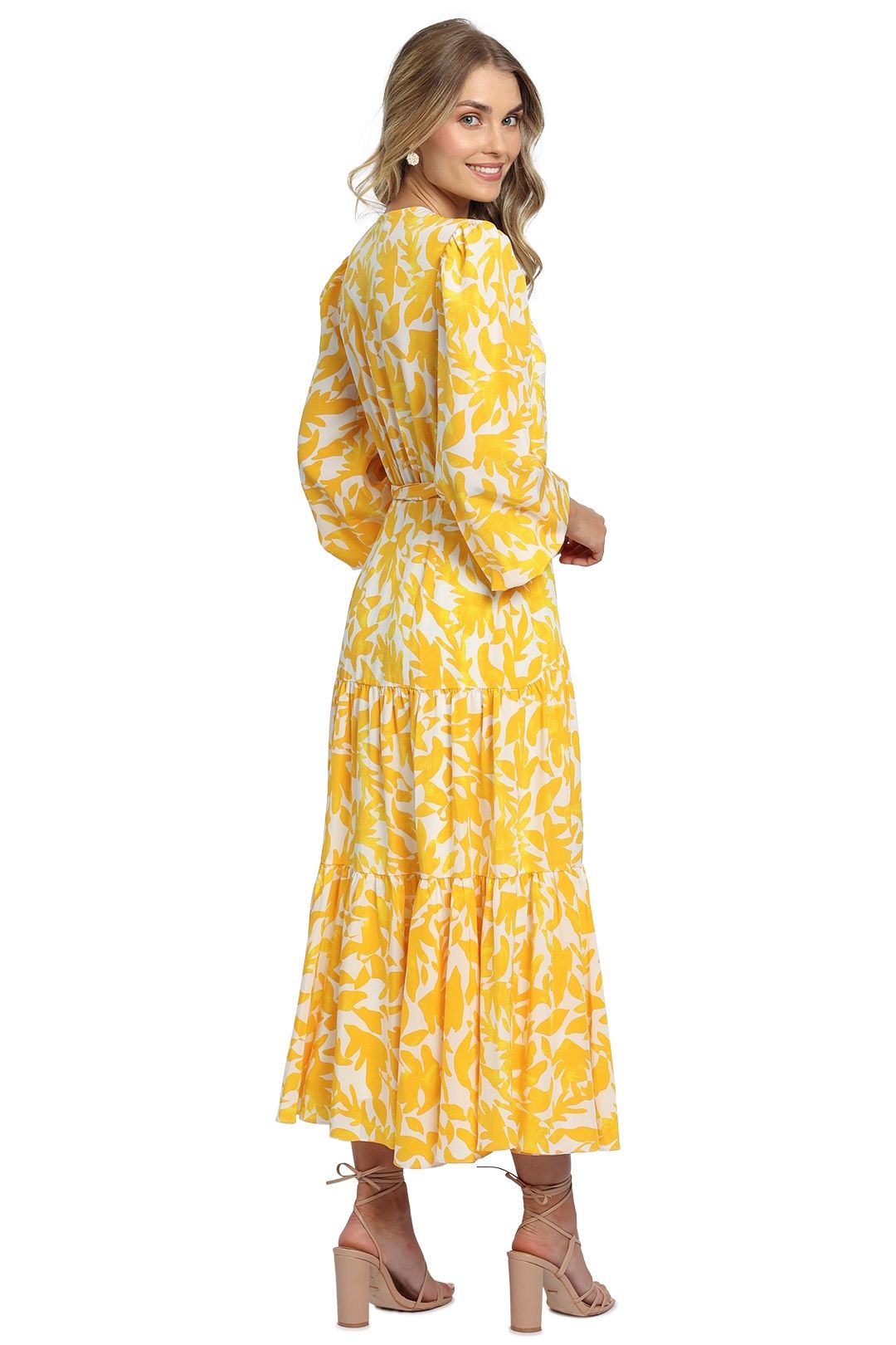 knee length dresses for ladies Summer Fling Midi Dress ~ Limoncello Embroidery – Show Me Your Mumu main image 1