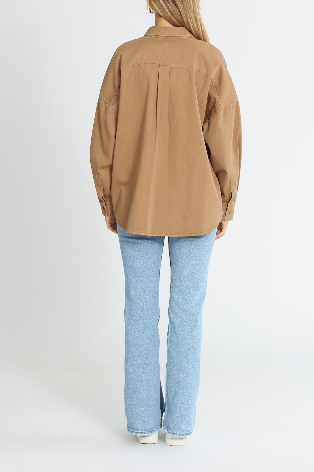 LMND Diaz Long Sleeve Shirt Toffee Relaxed Fit