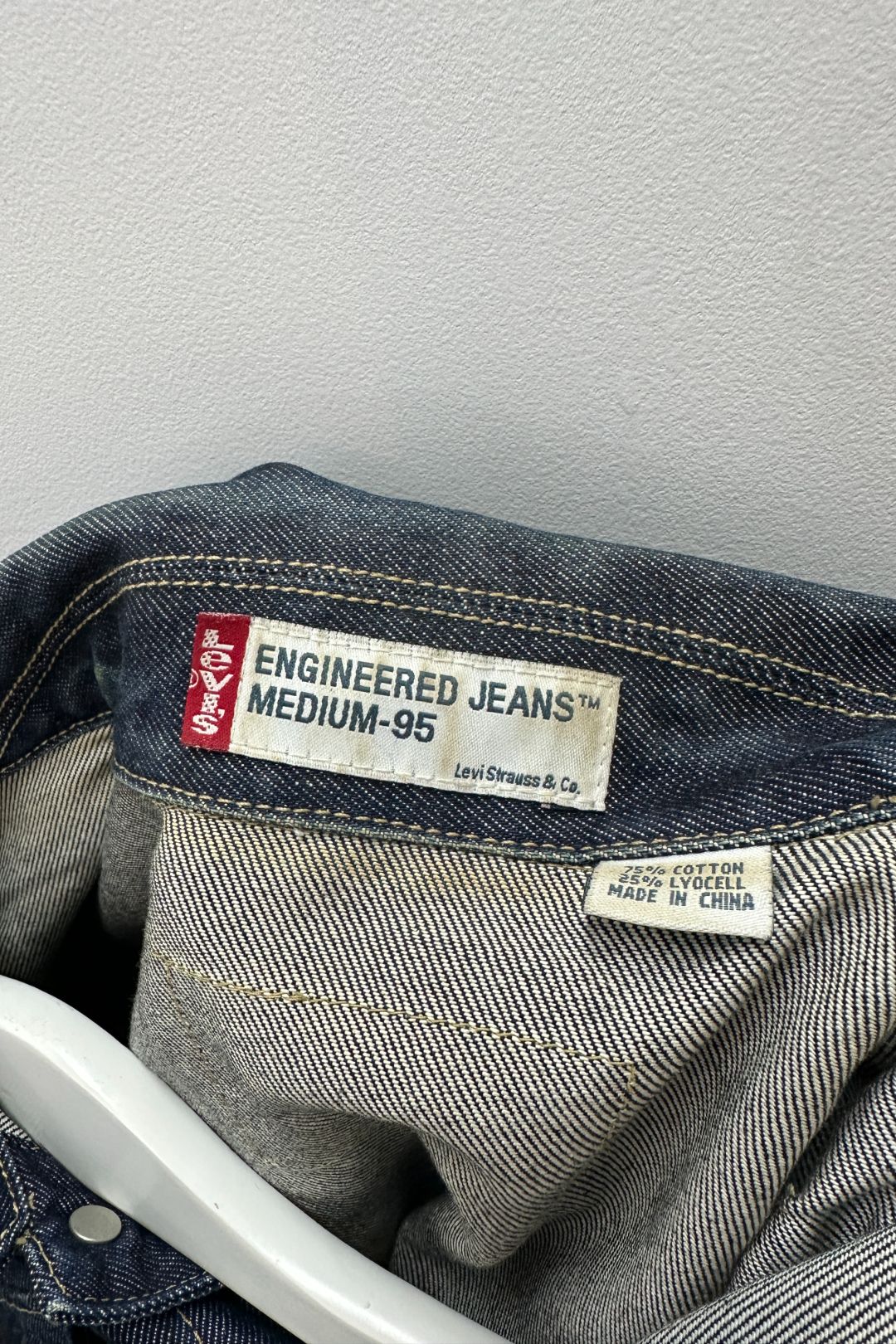 Levi's Long Sleeve Denim Jacket in Dark Blue