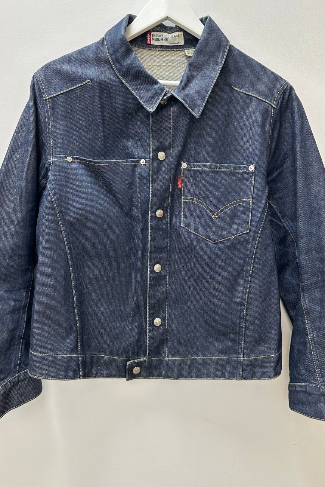 Levi's Long Sleeve Denim Jacket in Dark Blue