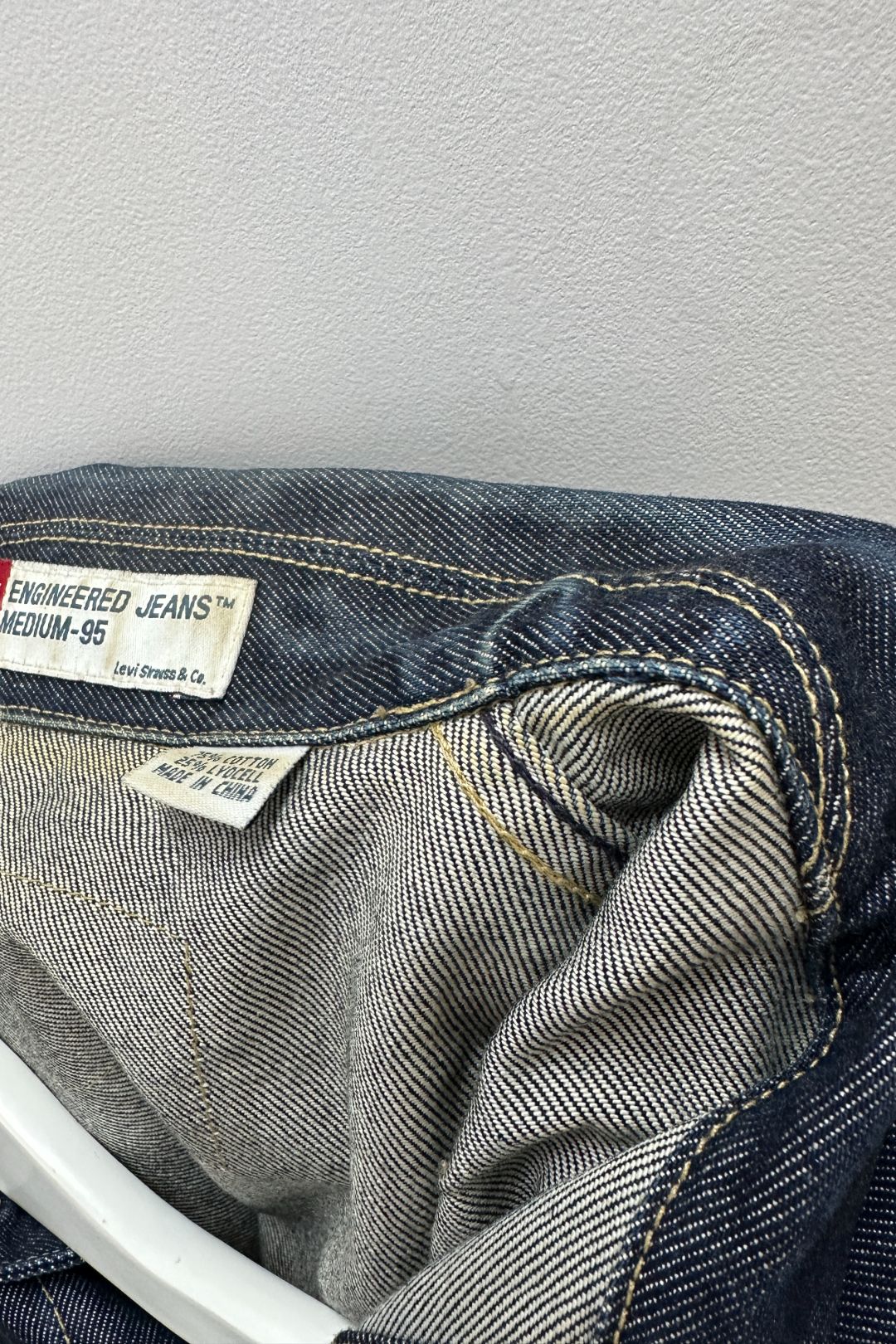 Levi's Long Sleeve Denim Jacket in Dark Blue