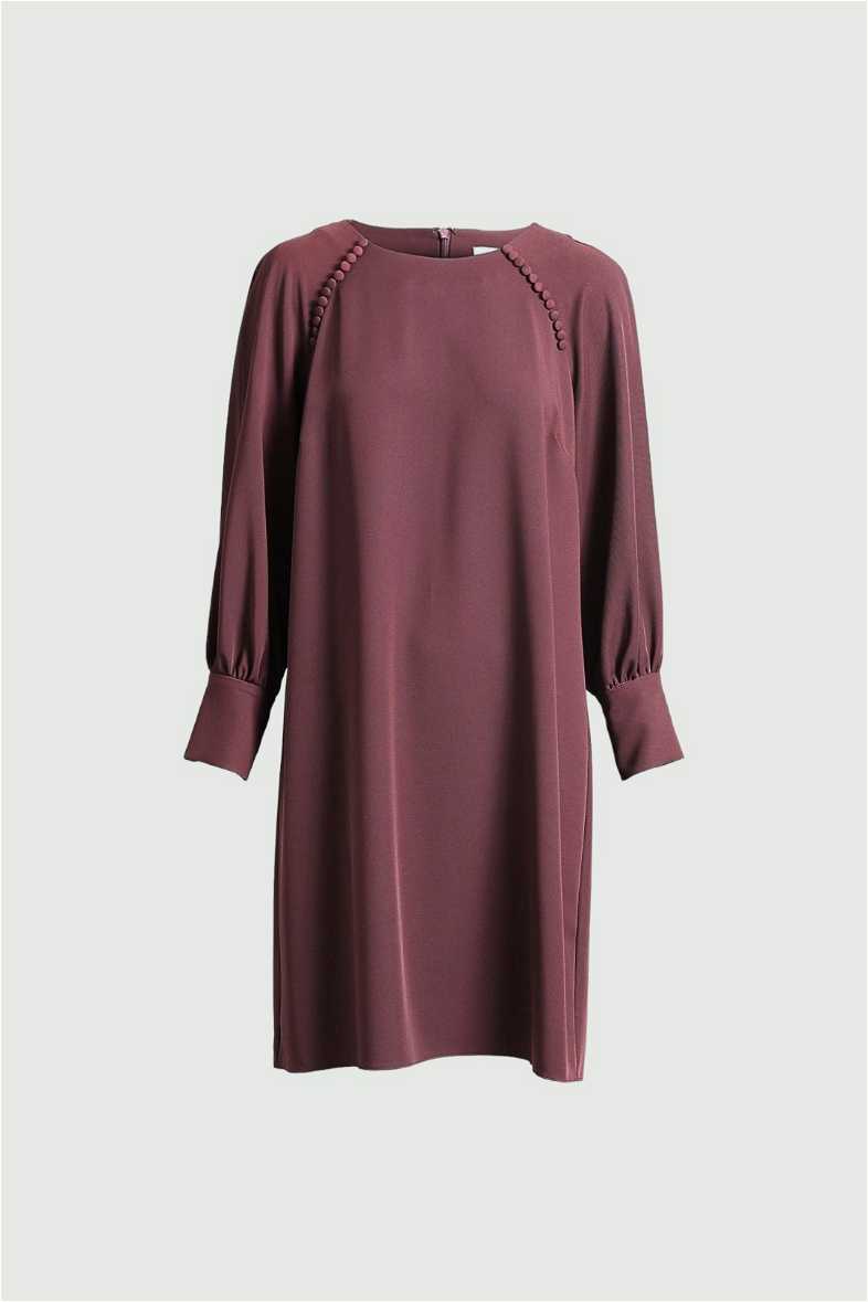 witchery burgundy dress Berry Lace Midi Dress– Teuta Matoshi main image 0