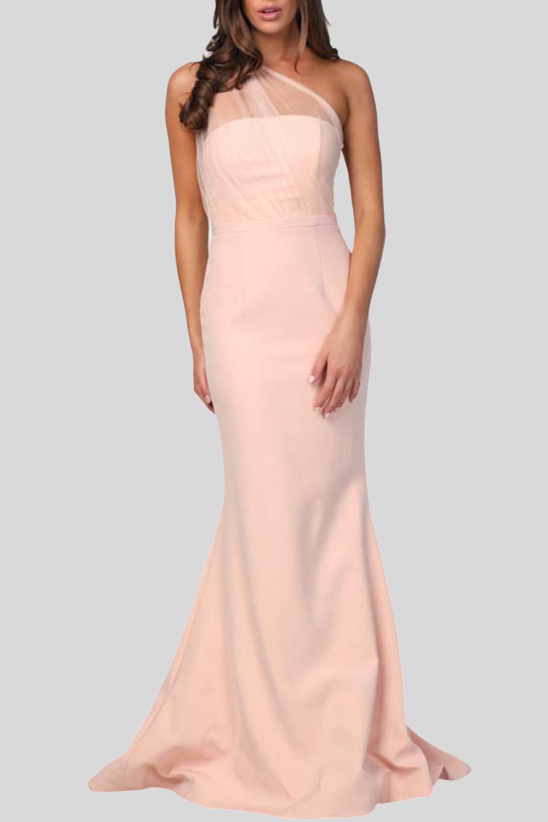 Love Honor Livia Hour Glass Gown in Rose Quartz