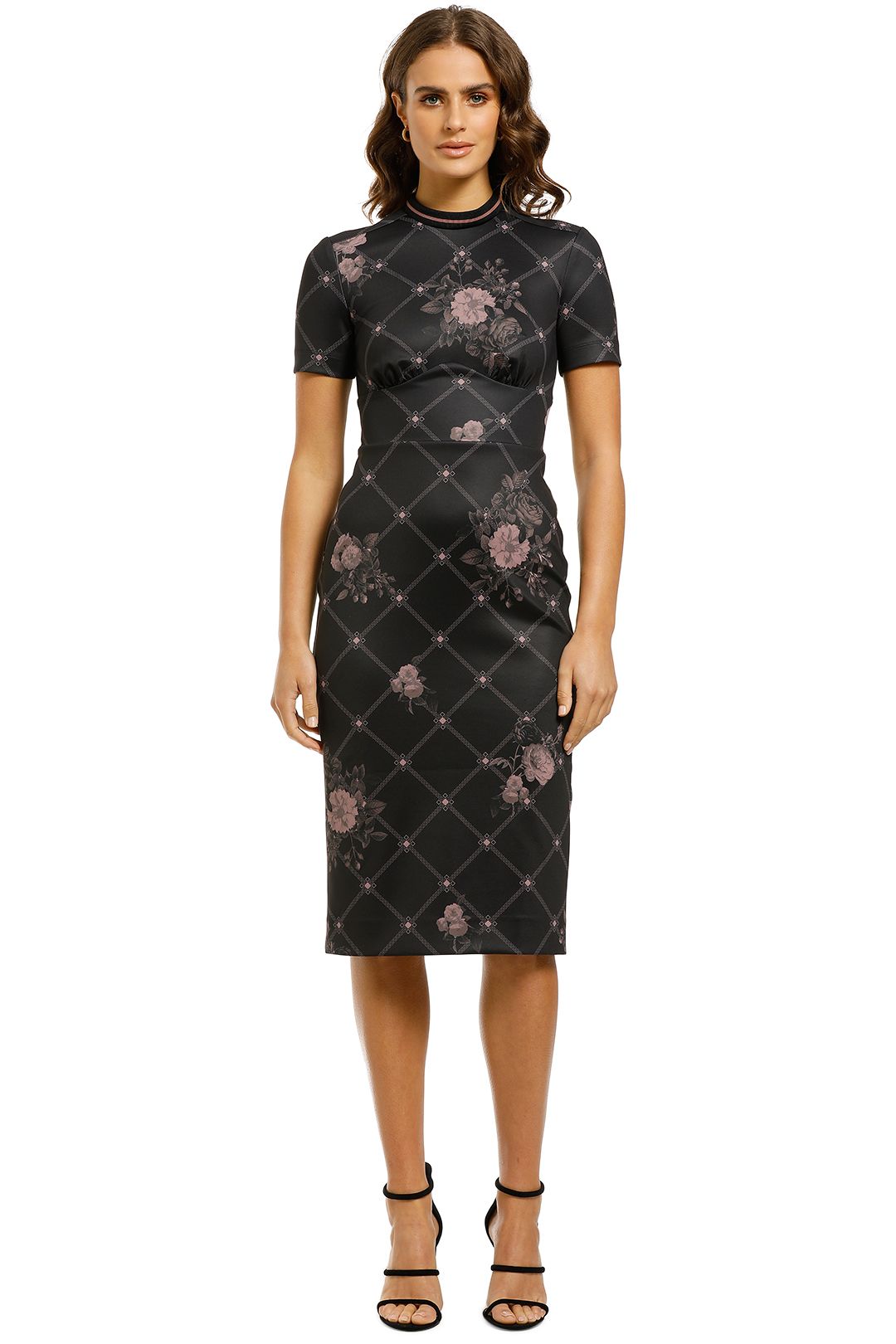 Lover-Ruby-Daydream-Midi Dress-Black-Front